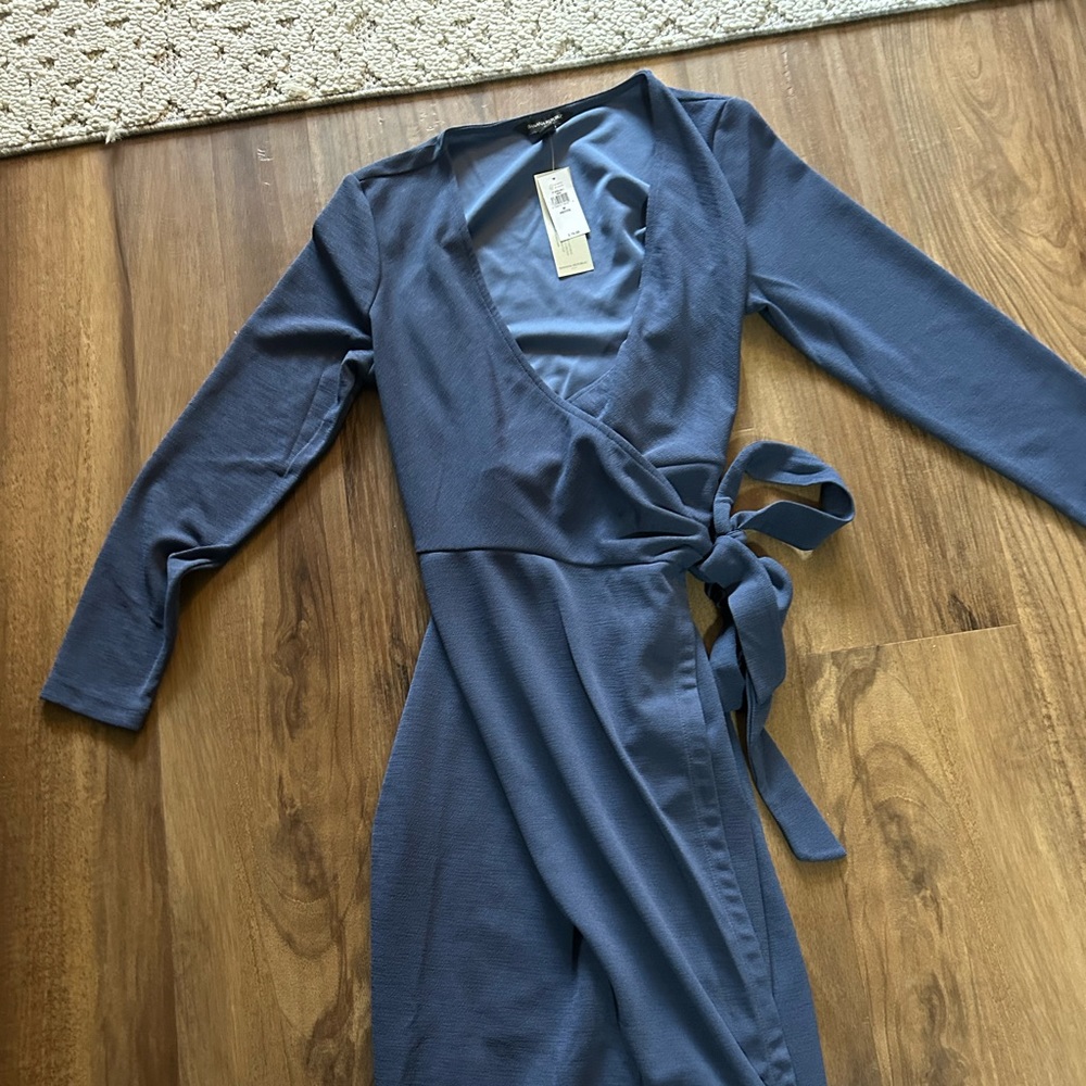 Banana Republic Navy Blue Wrap Dress